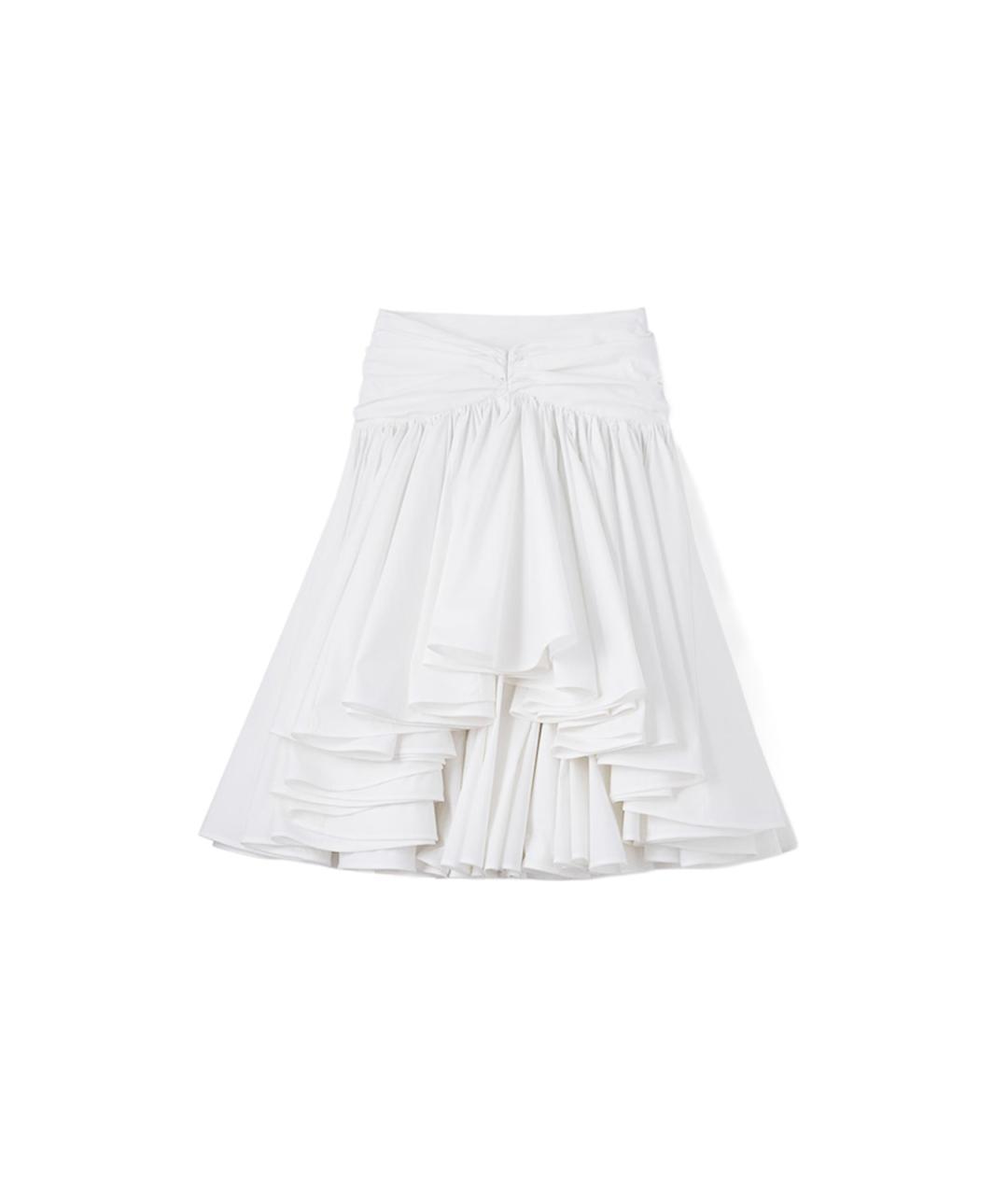 JACQUEMUS Белая хлопковая юбка миди, фото 2