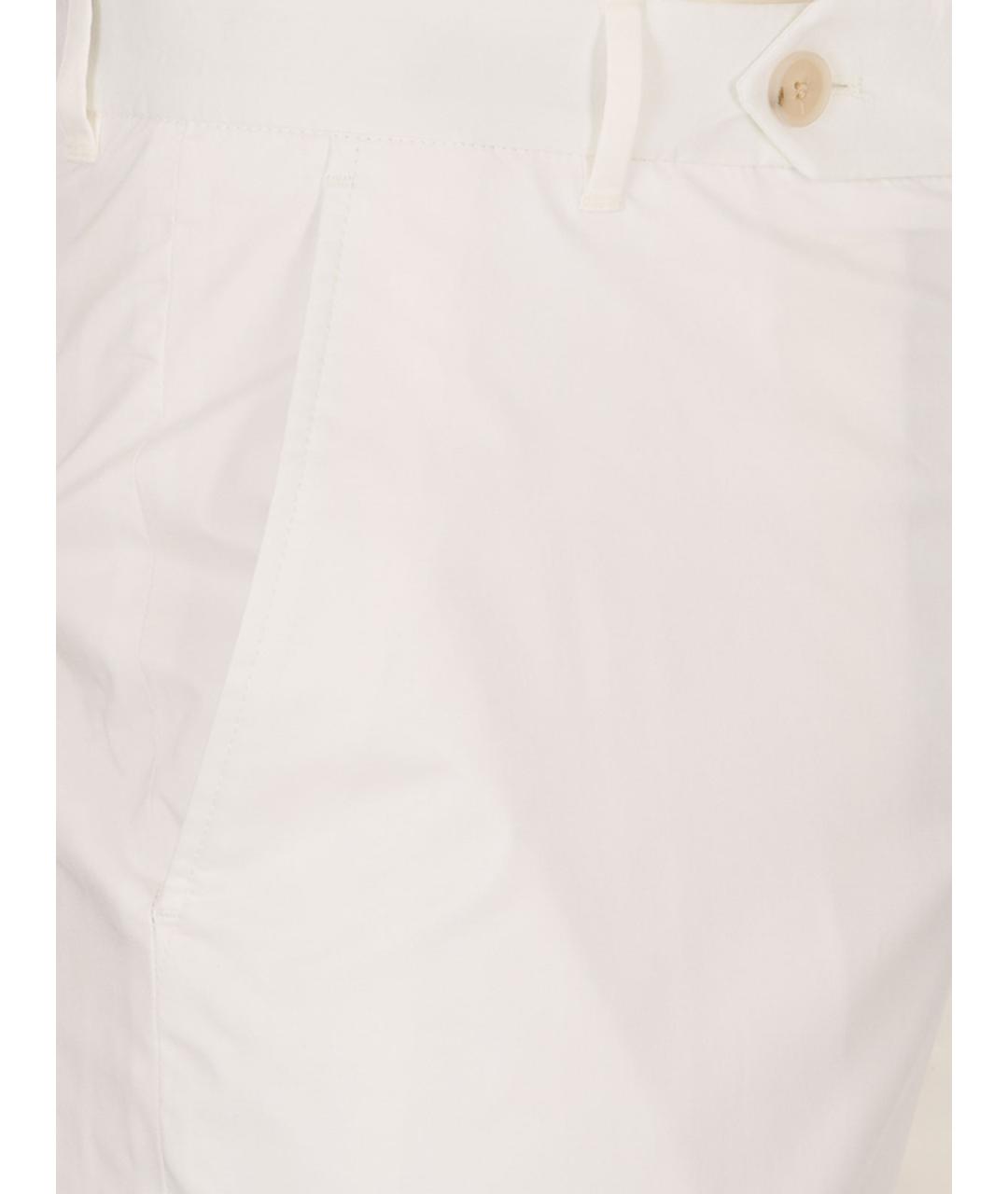 HUGO BOSS Белые хлопковые повседневные брюки, фото 3