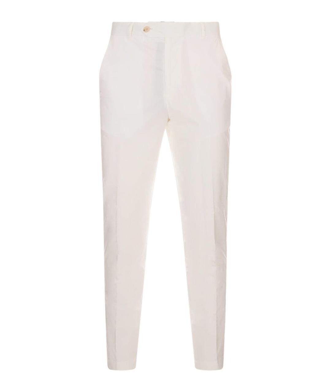 HUGO BOSS Белые хлопковые повседневные брюки, фото 1