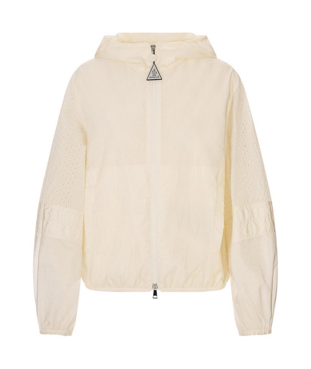 MONCLER Бежевая полиамидовая куртка, фото 1