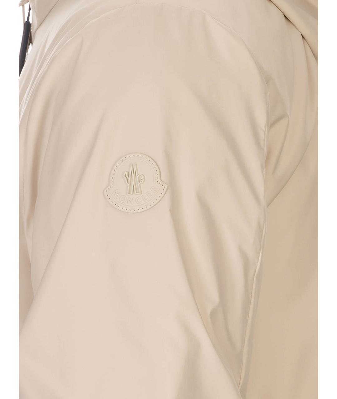 MONCLER Бежевая хлопковая куртка, фото 3