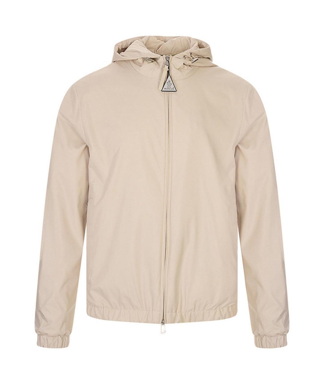 MONCLER Бежевая хлопковая куртка, фото 1
