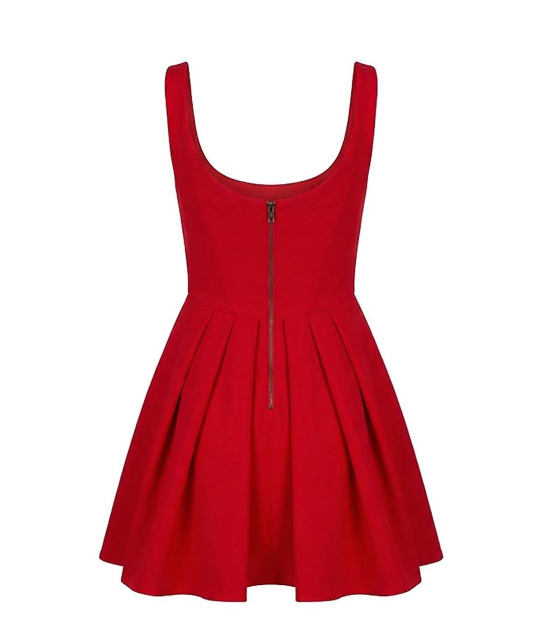 ALICE+OLIVIA Красное вискозное повседневное платье, фото 2