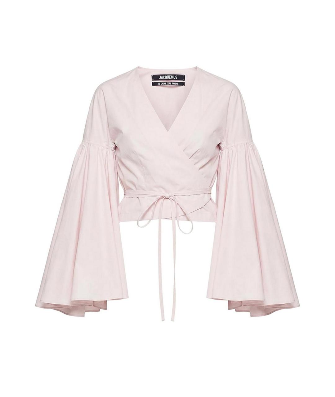 JACQUEMUS Розовая хлопковая блузы, фото 1