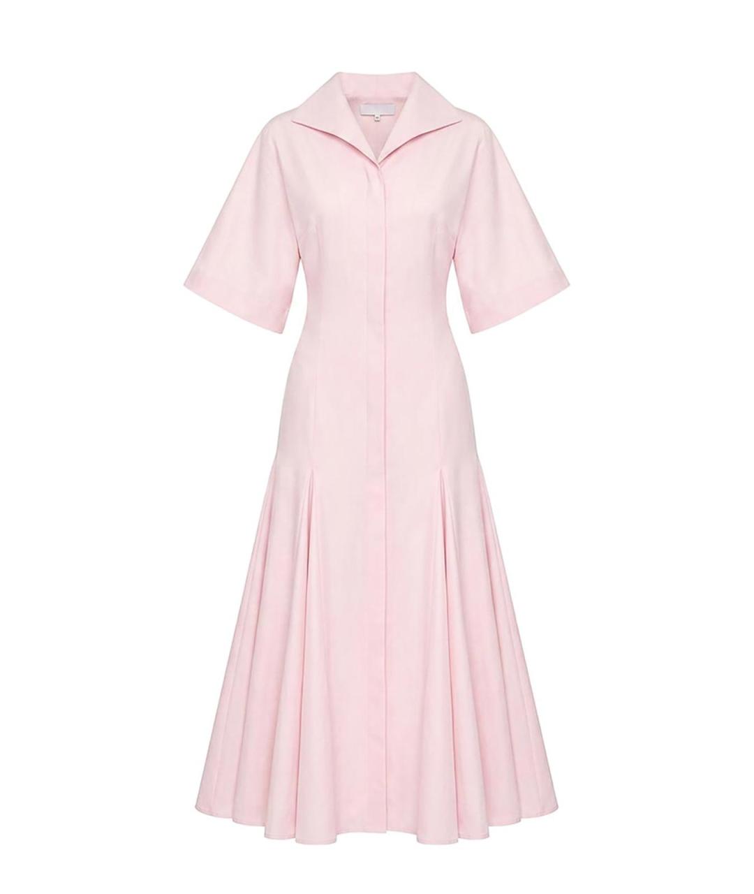 JACQUEMUS Розовое хлопковое повседневное платье, фото 1