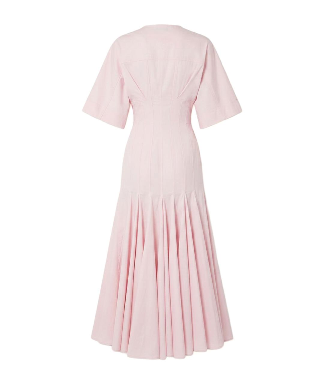 JACQUEMUS Розовое хлопковое повседневное платье, фото 2