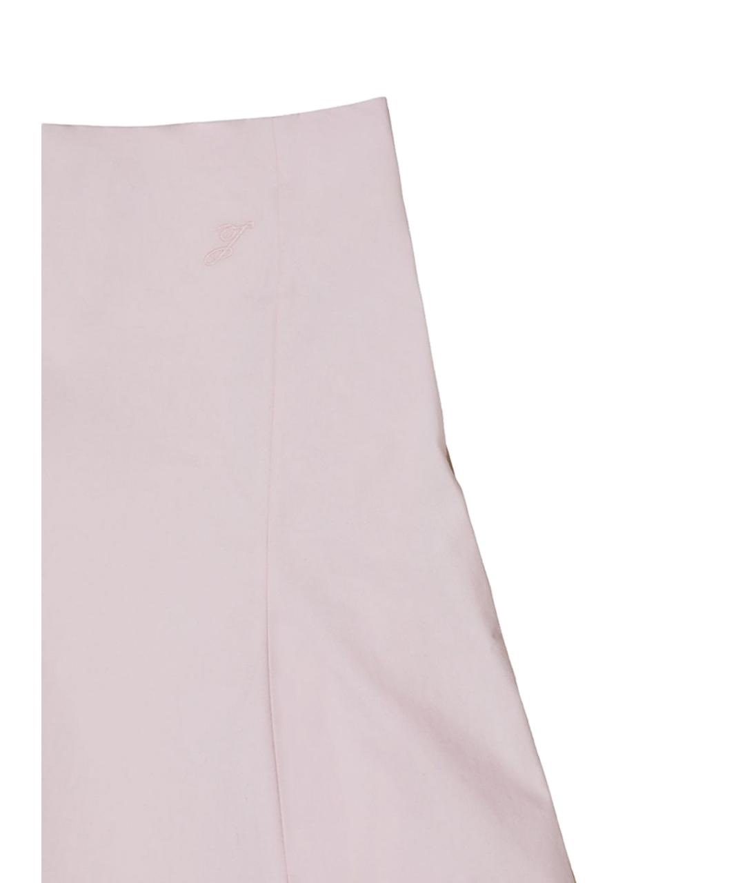 JACQUEMUS Розовая хлопковая юбка миди, фото 3