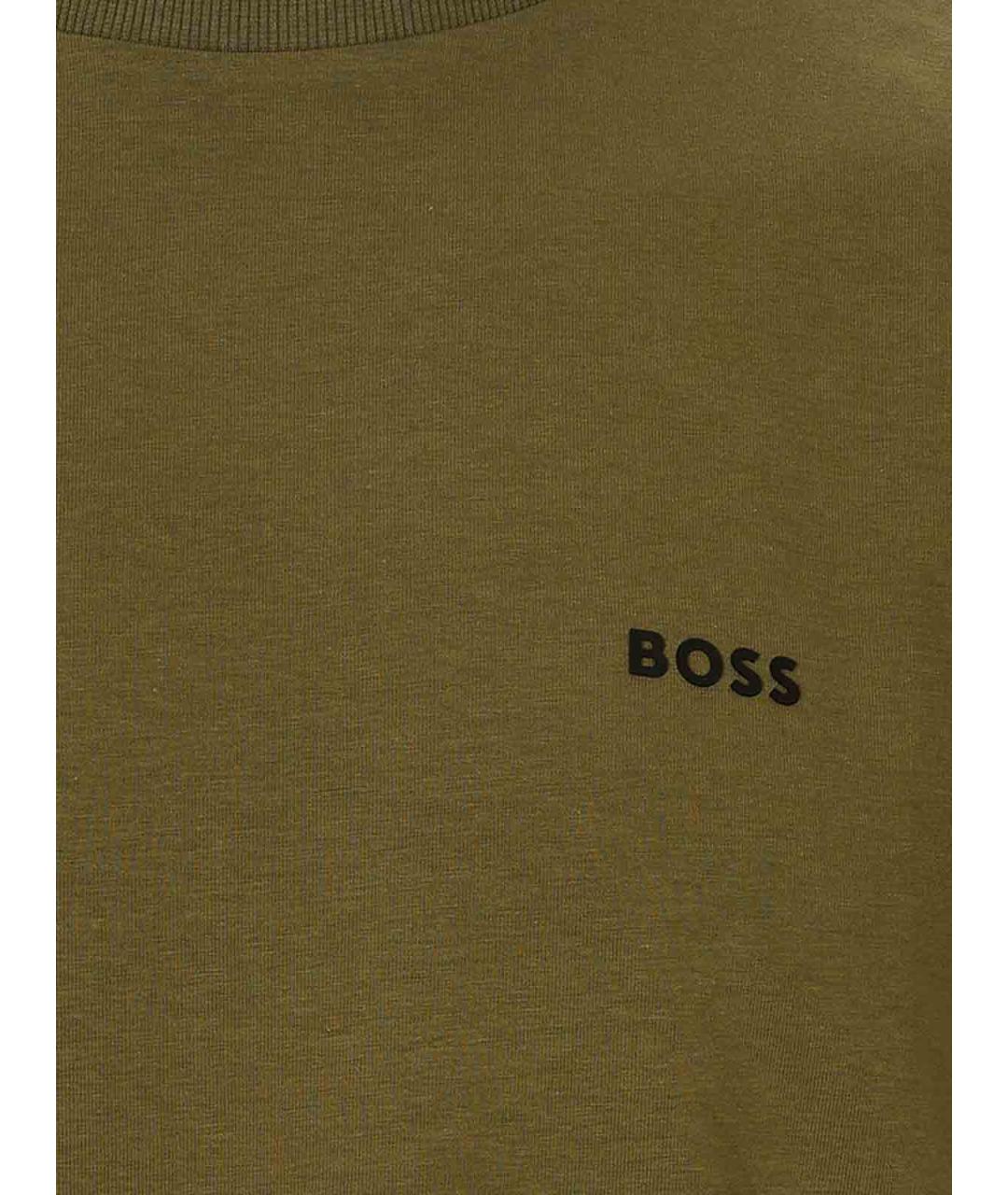 HUGO BOSS Зеленая хлопковая футболка, фото 3