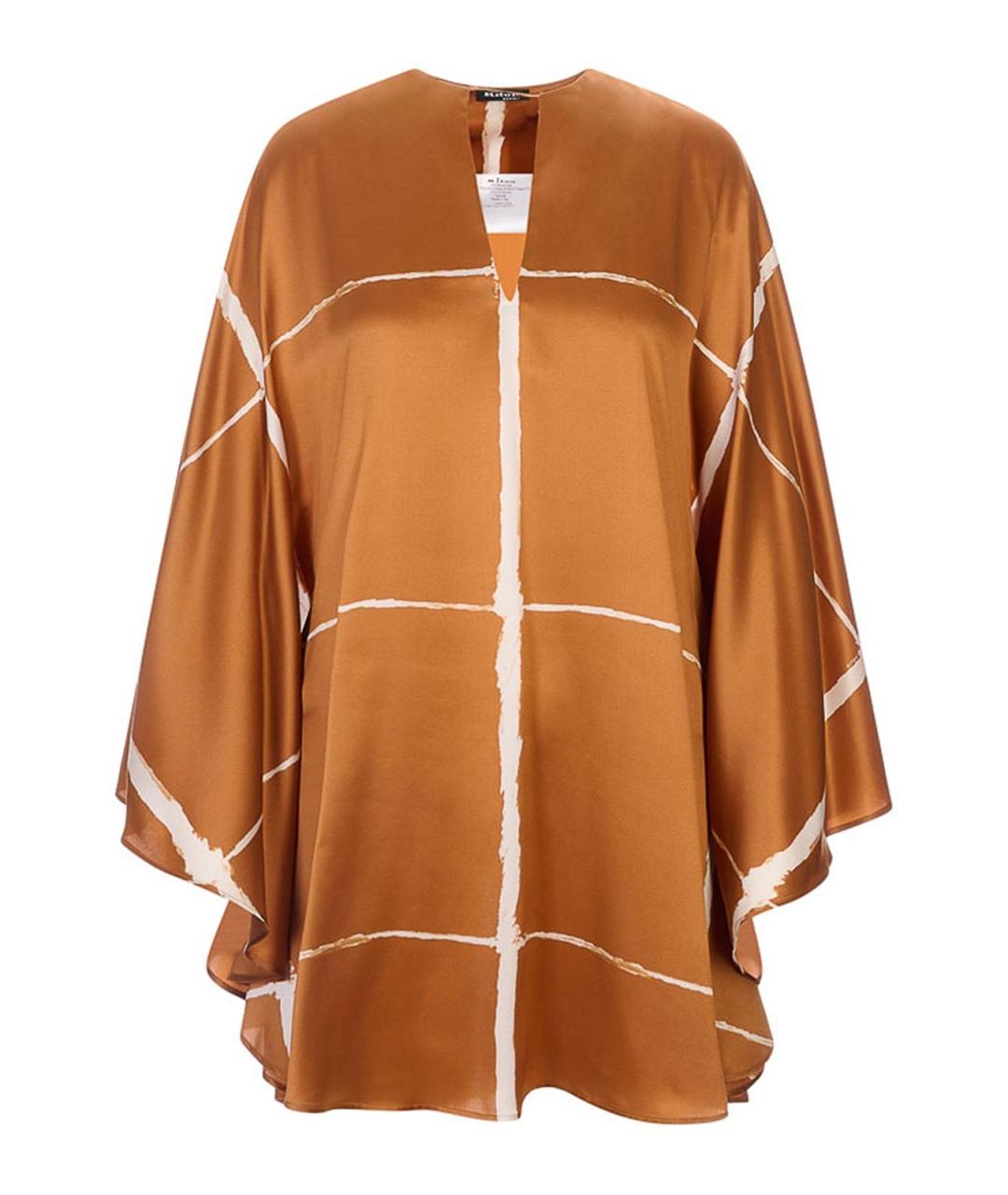 KITON Коричневая шелковая рубашка, фото 1