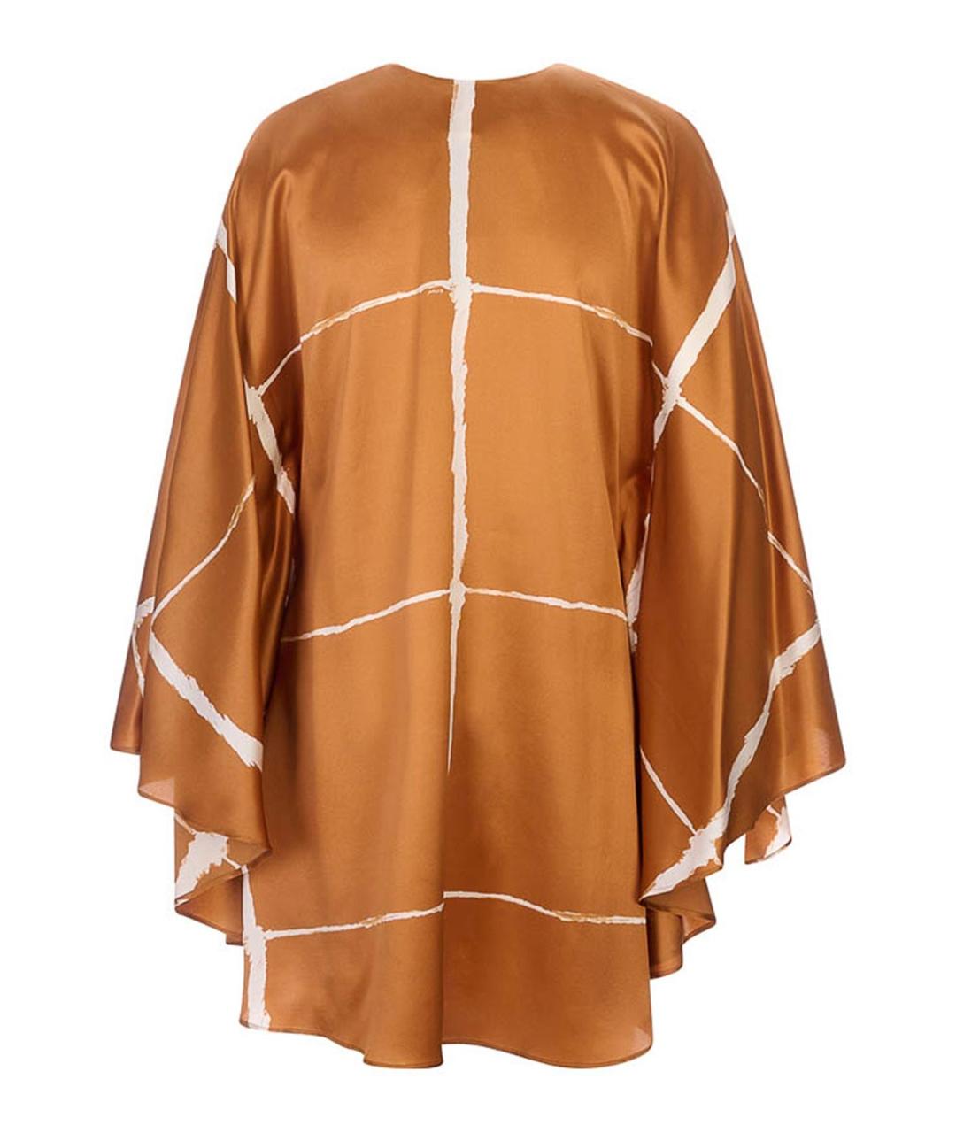 KITON Коричневая шелковая рубашка, фото 2