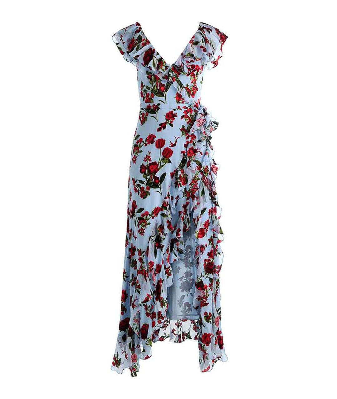 ALICE+OLIVIA Мульти шелковое платье, фото 1