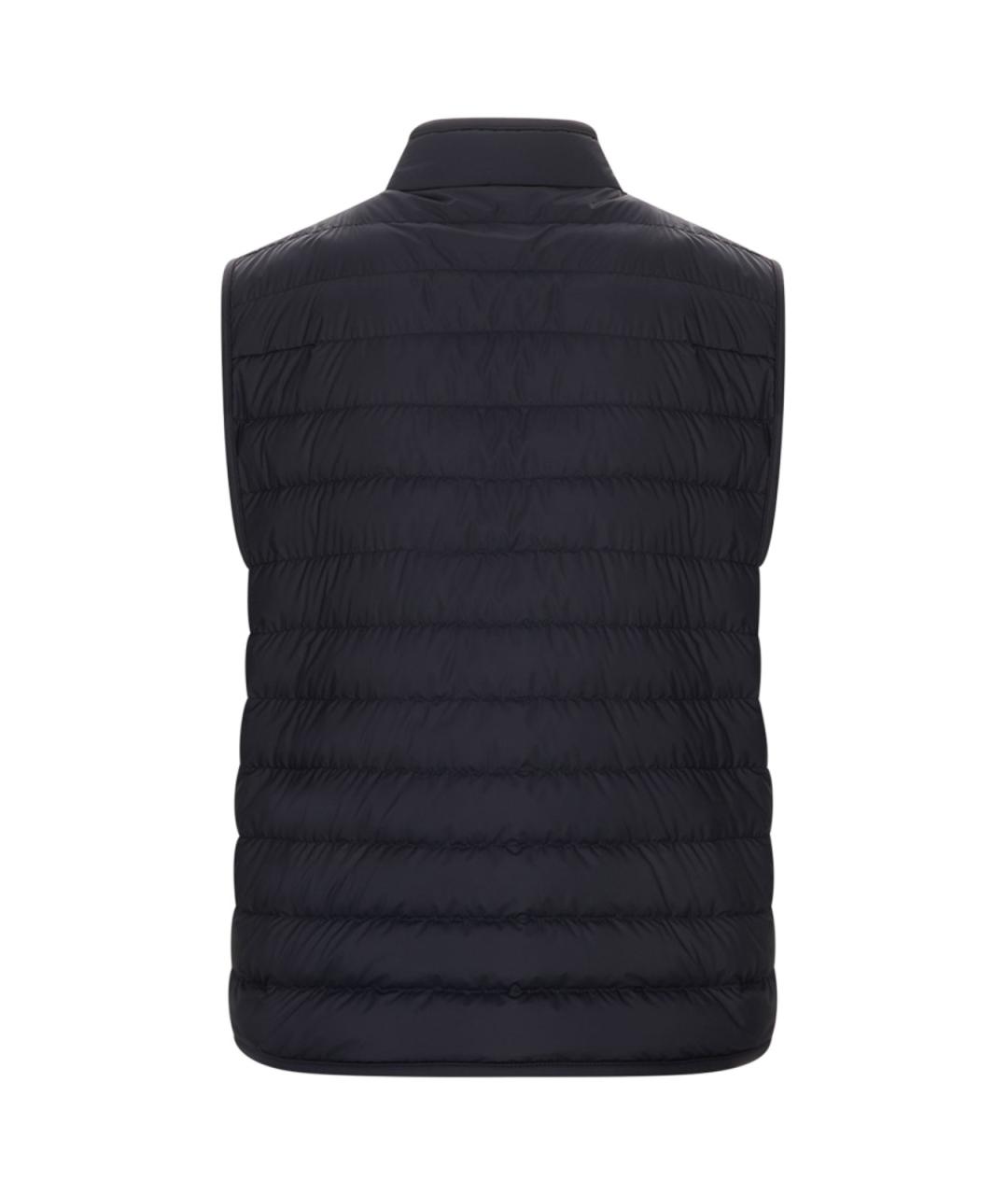 MONCLER Синяя хлопко-полиэстеровая кэжуал рубашка, фото 3
