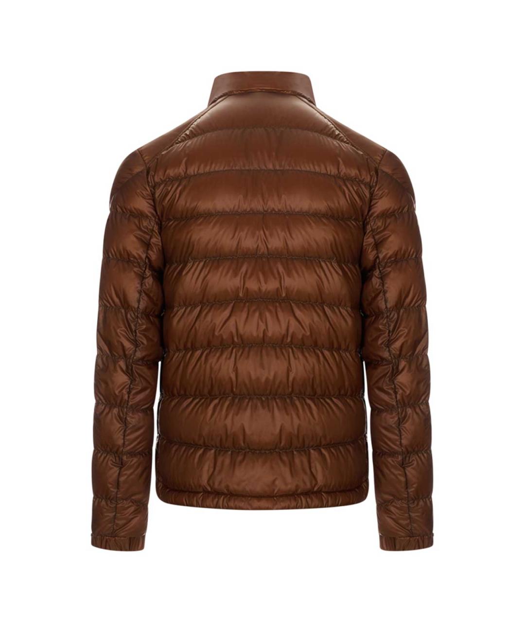 MONCLER Коричневый пуховик, фото 2