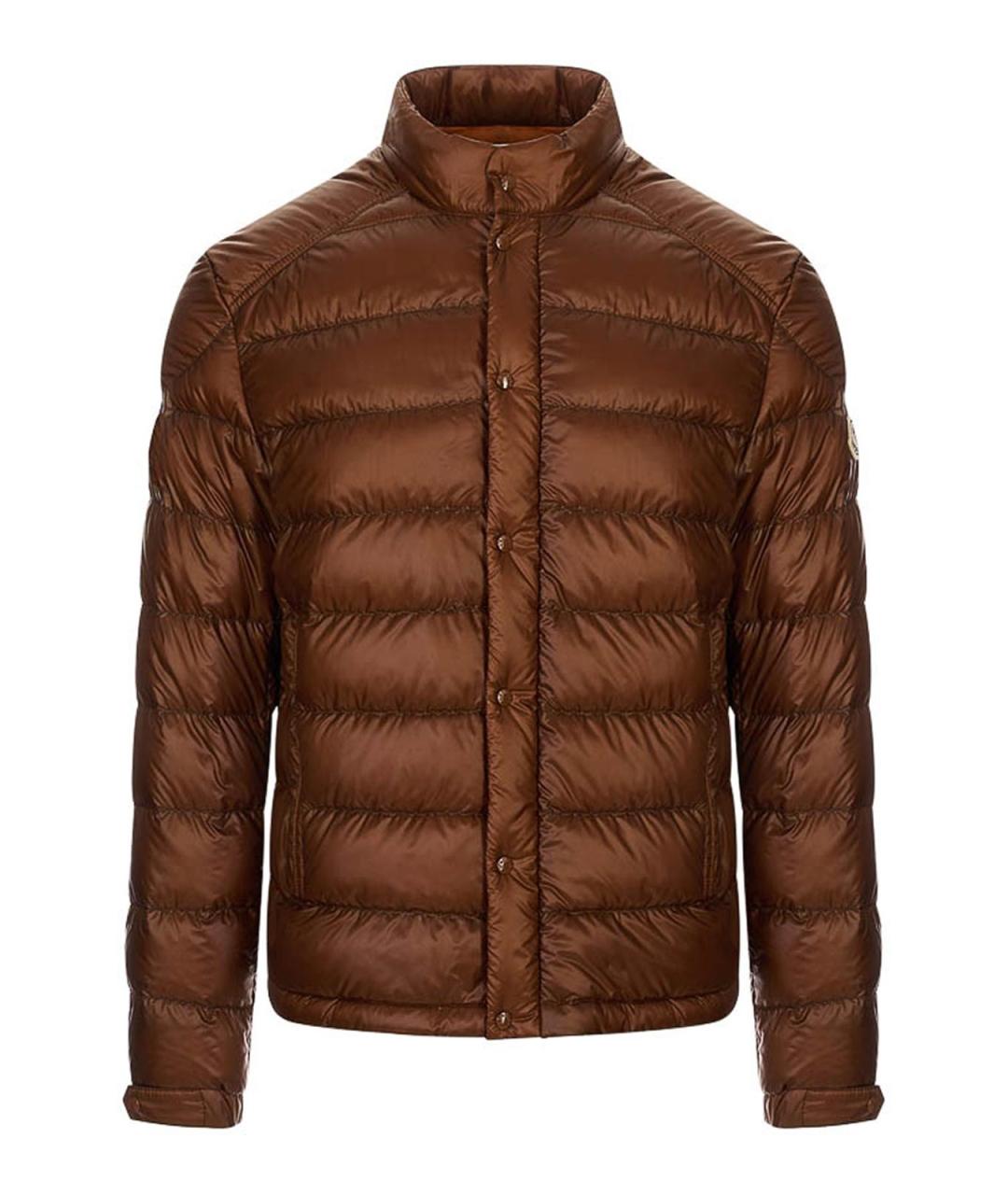 MONCLER Коричневый пуховик, фото 1