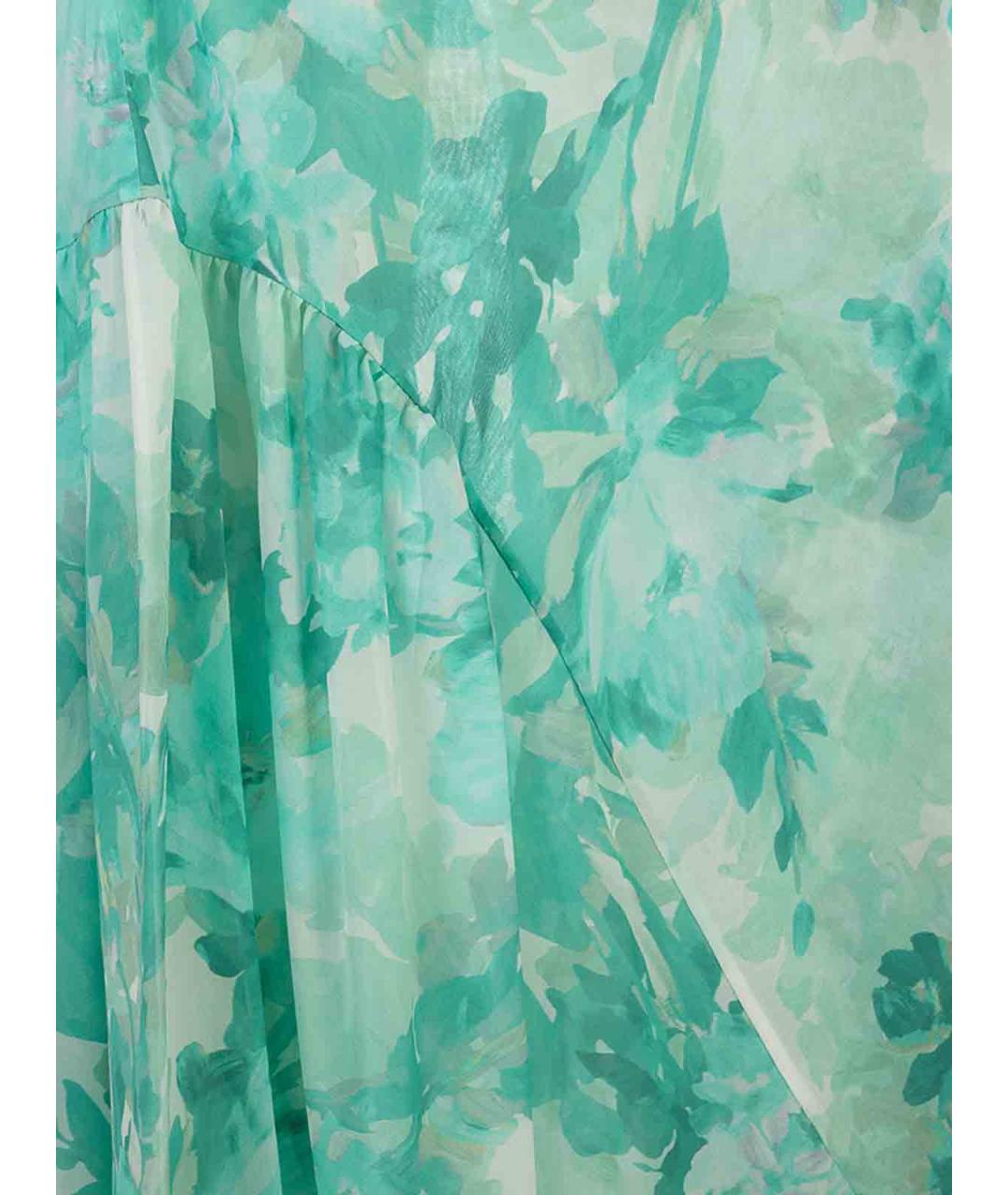 KITON Зеленое шелковое повседневное платье, фото 3