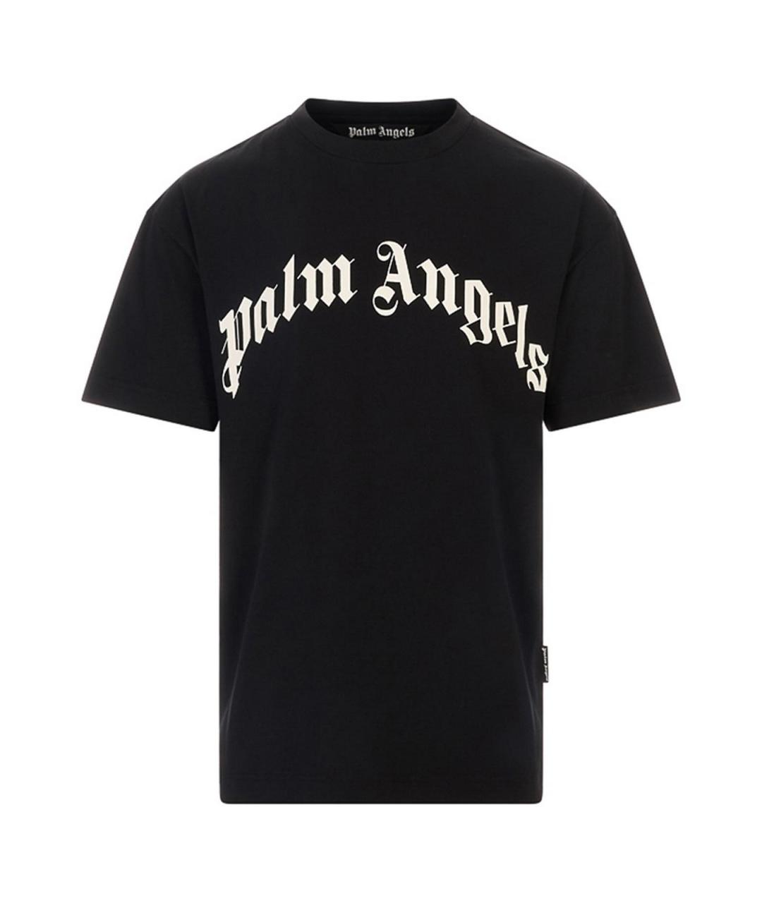 PALM ANGELS Черная хлопковая футболка, фото 1