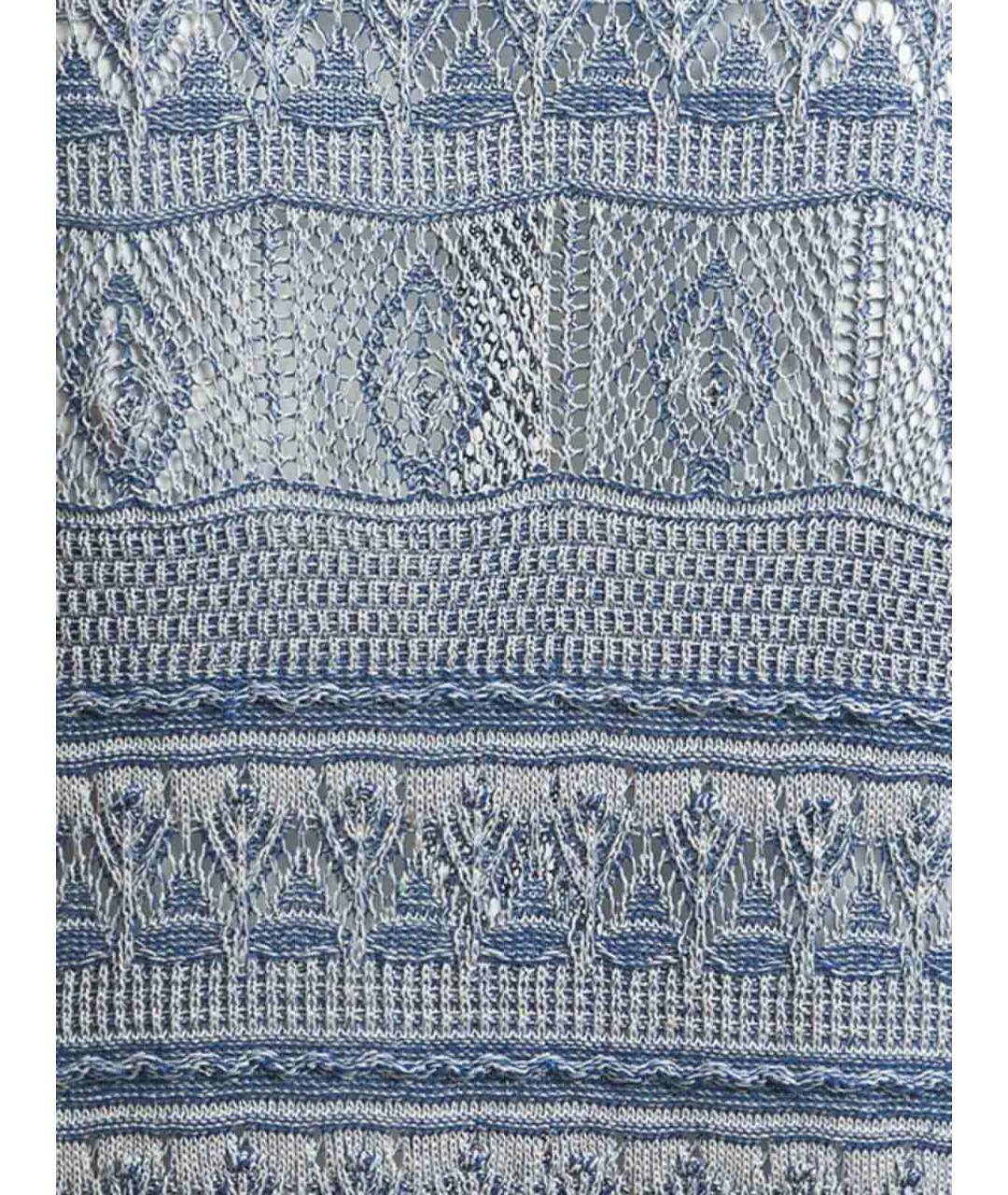 ETRO Синяя хлопковая юбка миди, фото 3