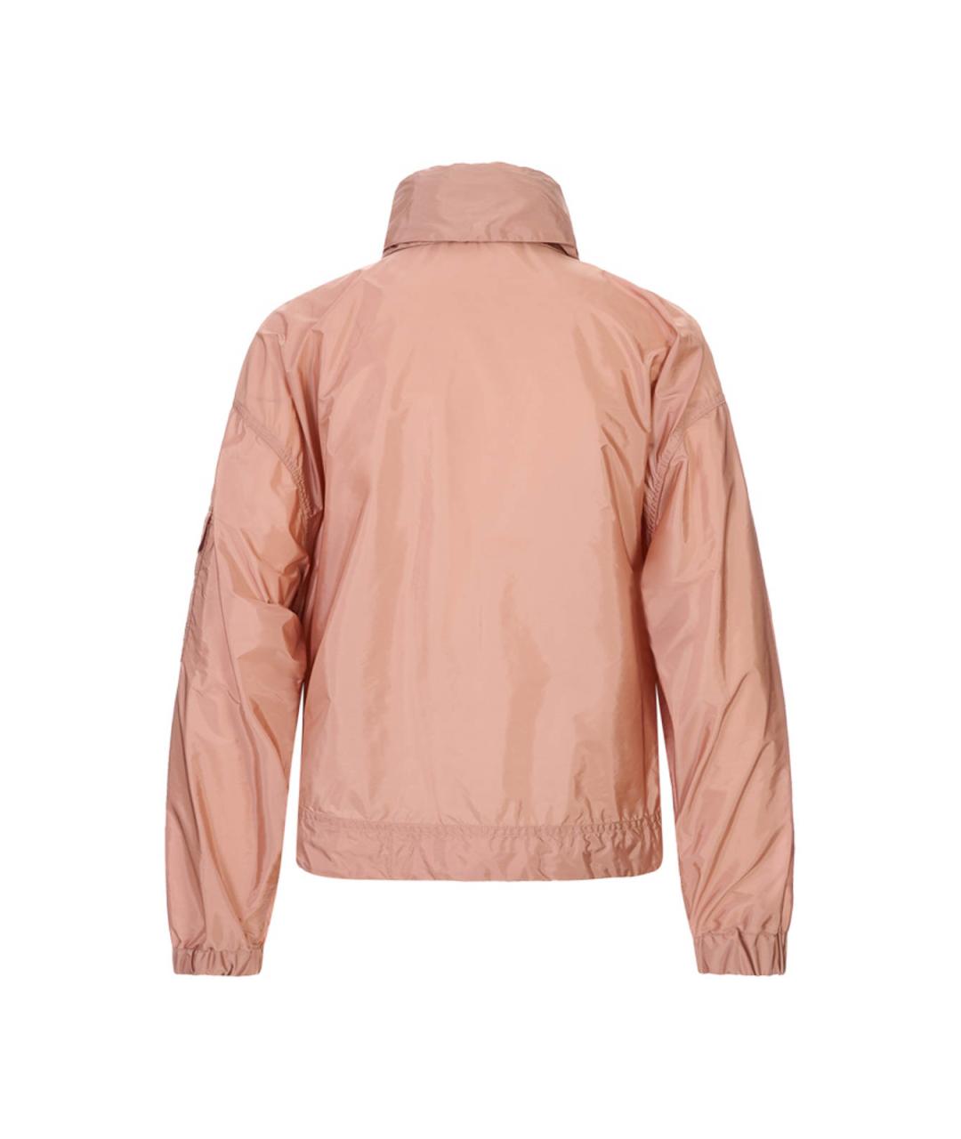 MONCLER Розовая полиамидовая куртка, фото 2