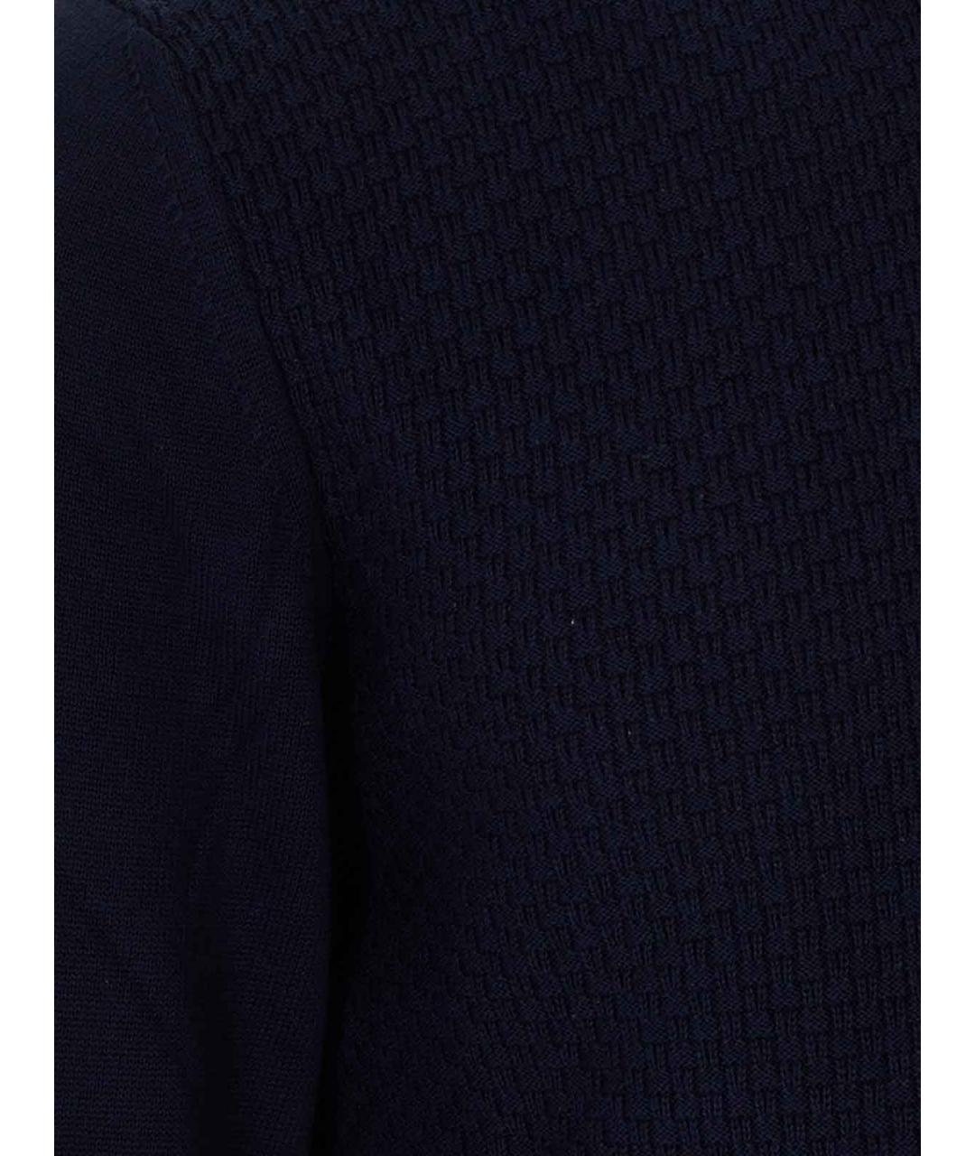 CANALI Темно-синий хлопковый джемпер / свитер, фото 3