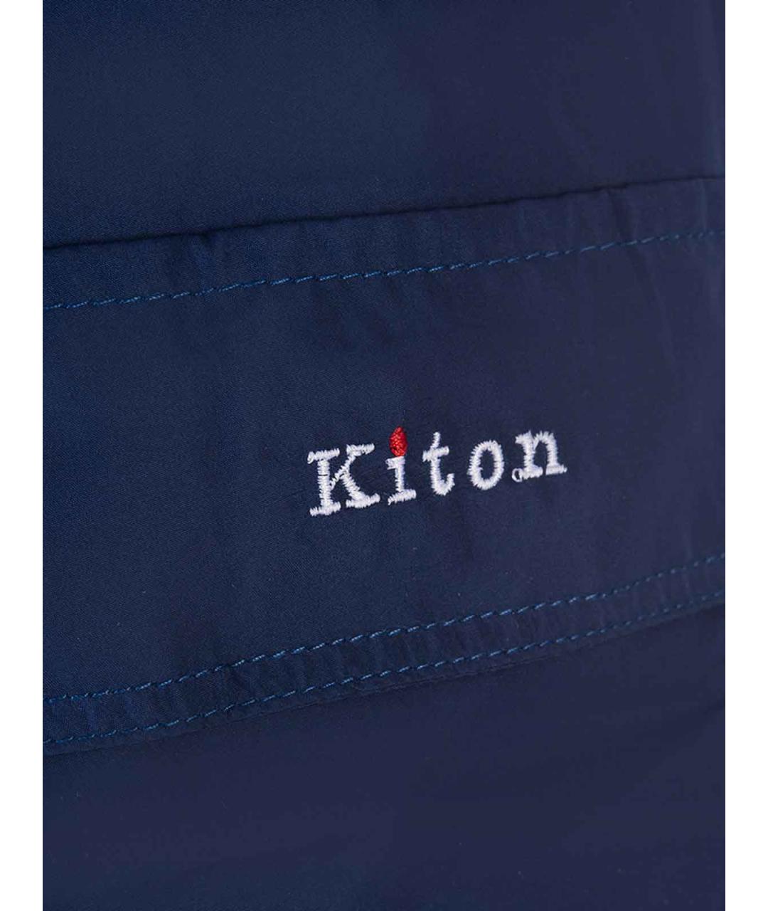 KITON Синие полиэстеровые плавки, фото 3