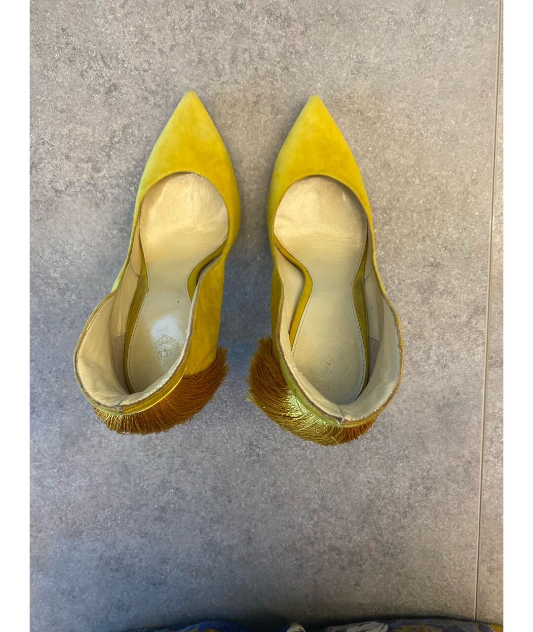 ALEKSANDER SIRADEKIAN Желтые замшевые туфли, фото 3