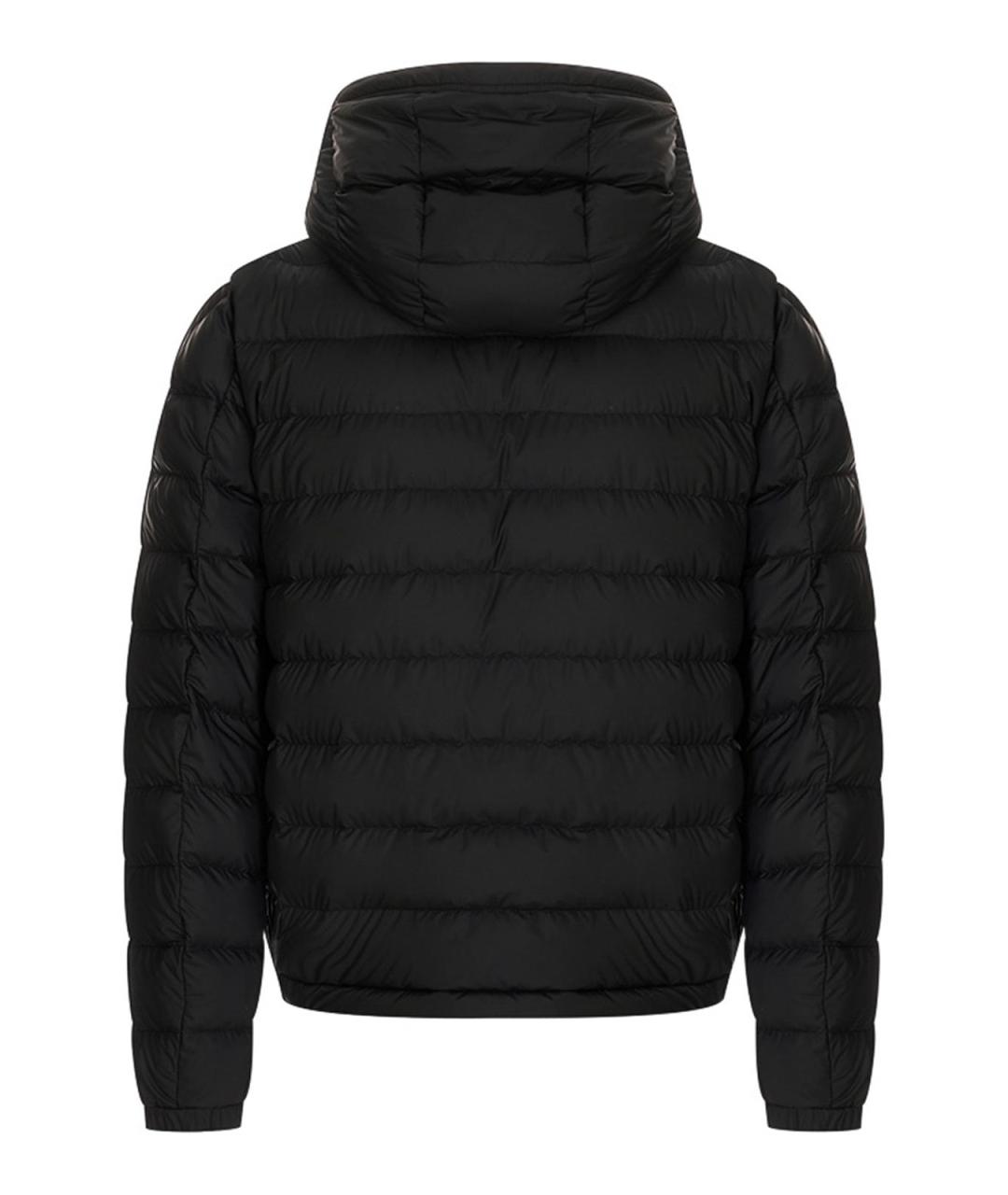 MONCLER Черный пуховик, фото 2