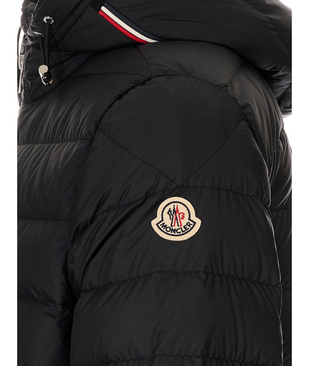 MONCLER Черный пуховик, фото 3