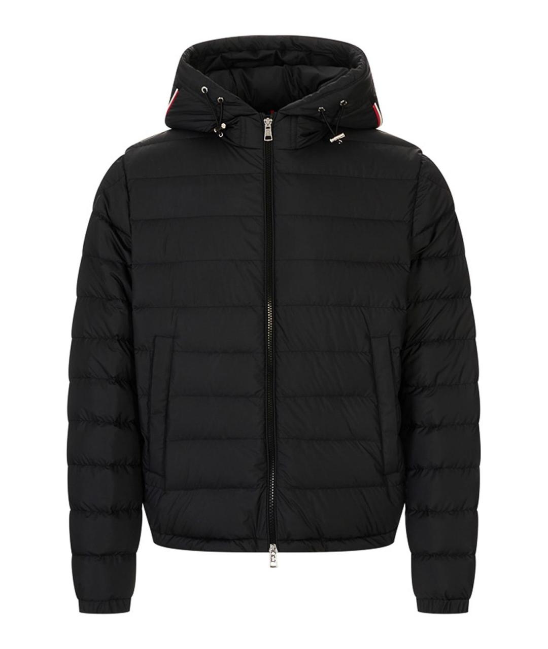 MONCLER Черный пуховик, фото 1