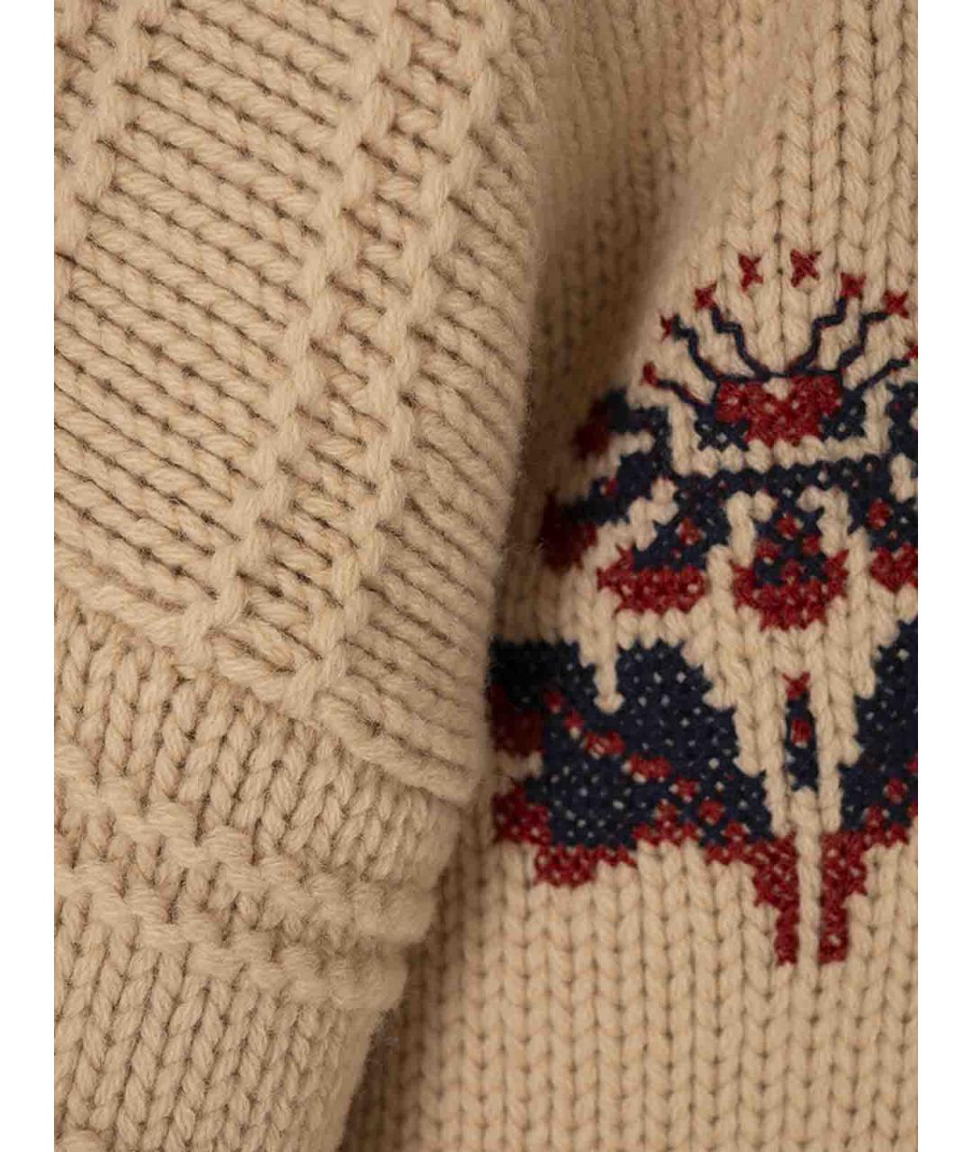 ETRO Коричневый шерстяной джемпер / свитер, фото 4