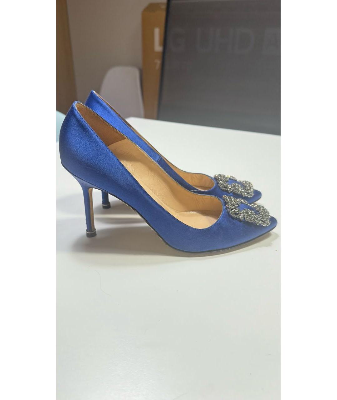 MANOLO BLAHNIK Синие туфли, фото 8