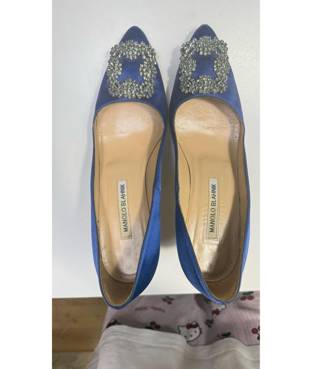 MANOLO BLAHNIK Синие туфли, фото 7