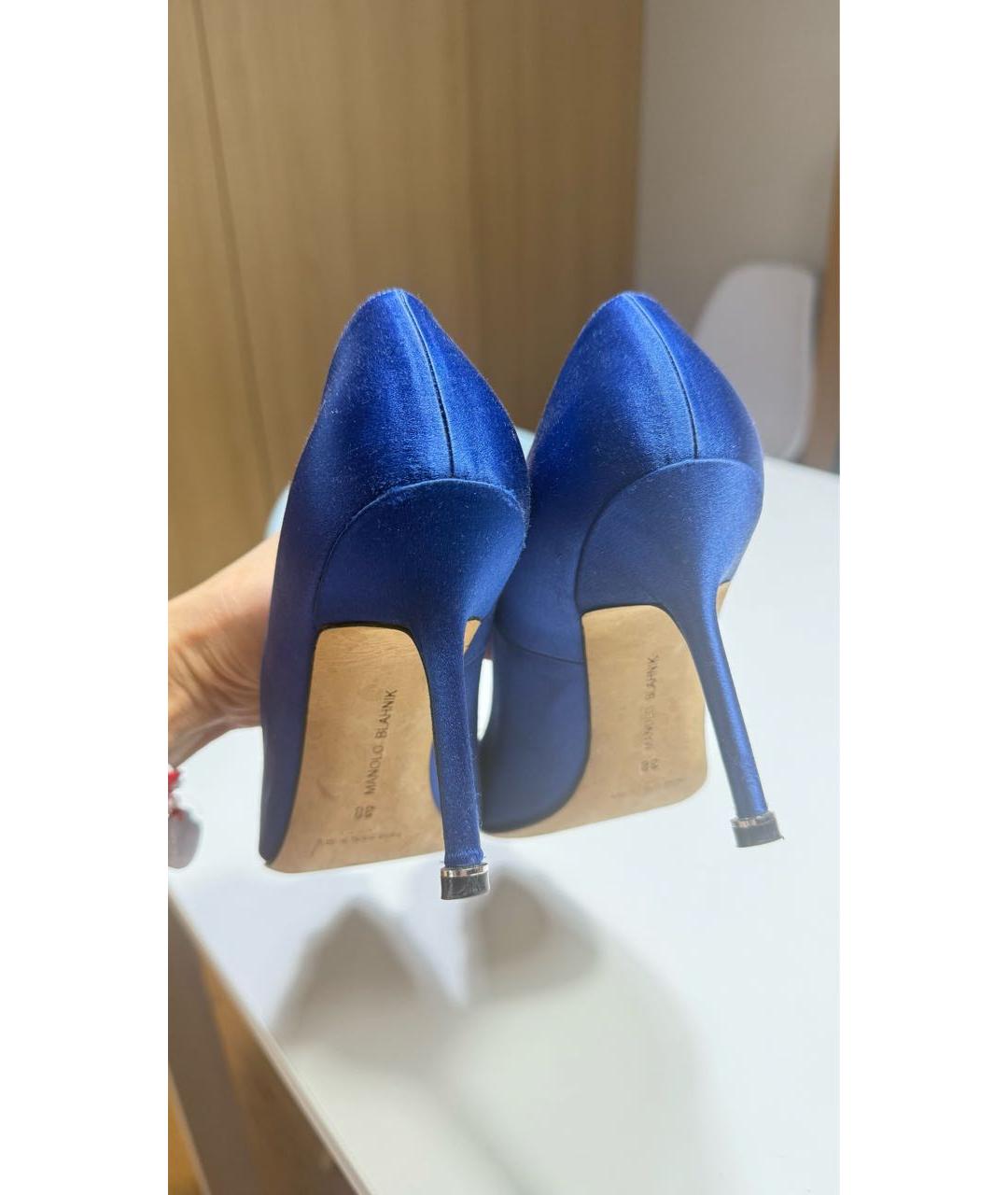 MANOLO BLAHNIK Синие туфли, фото 6