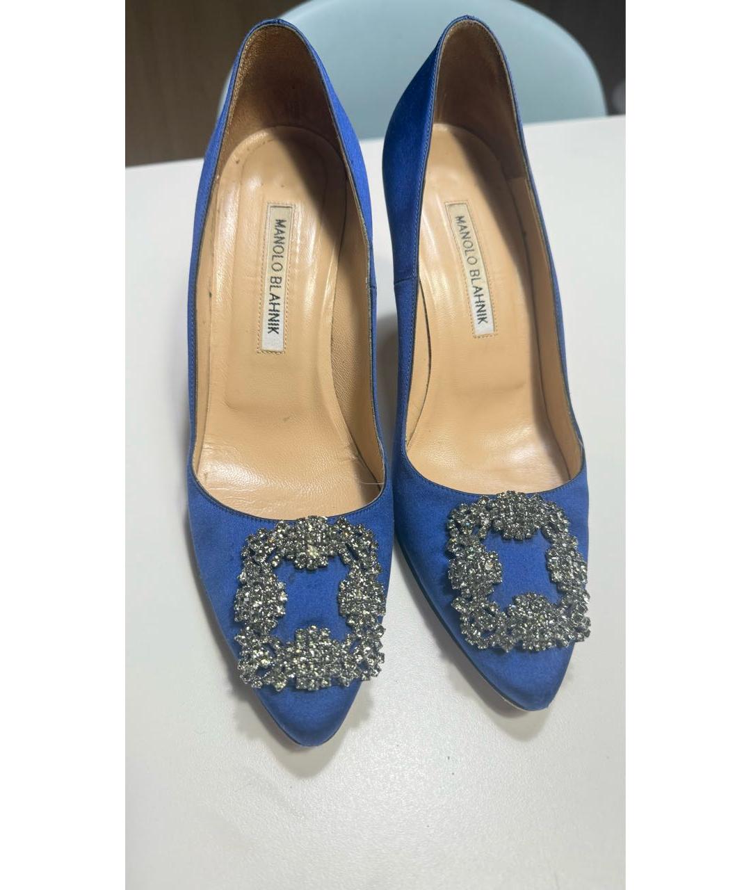 MANOLO BLAHNIK Синие туфли, фото 4