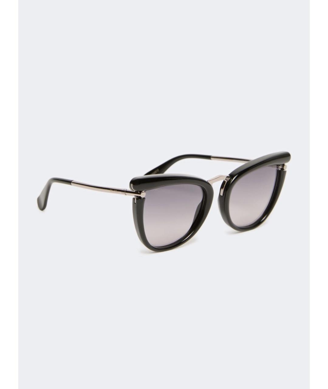 MAX MARA Черные металлические солнцезащитные очки, фото 4