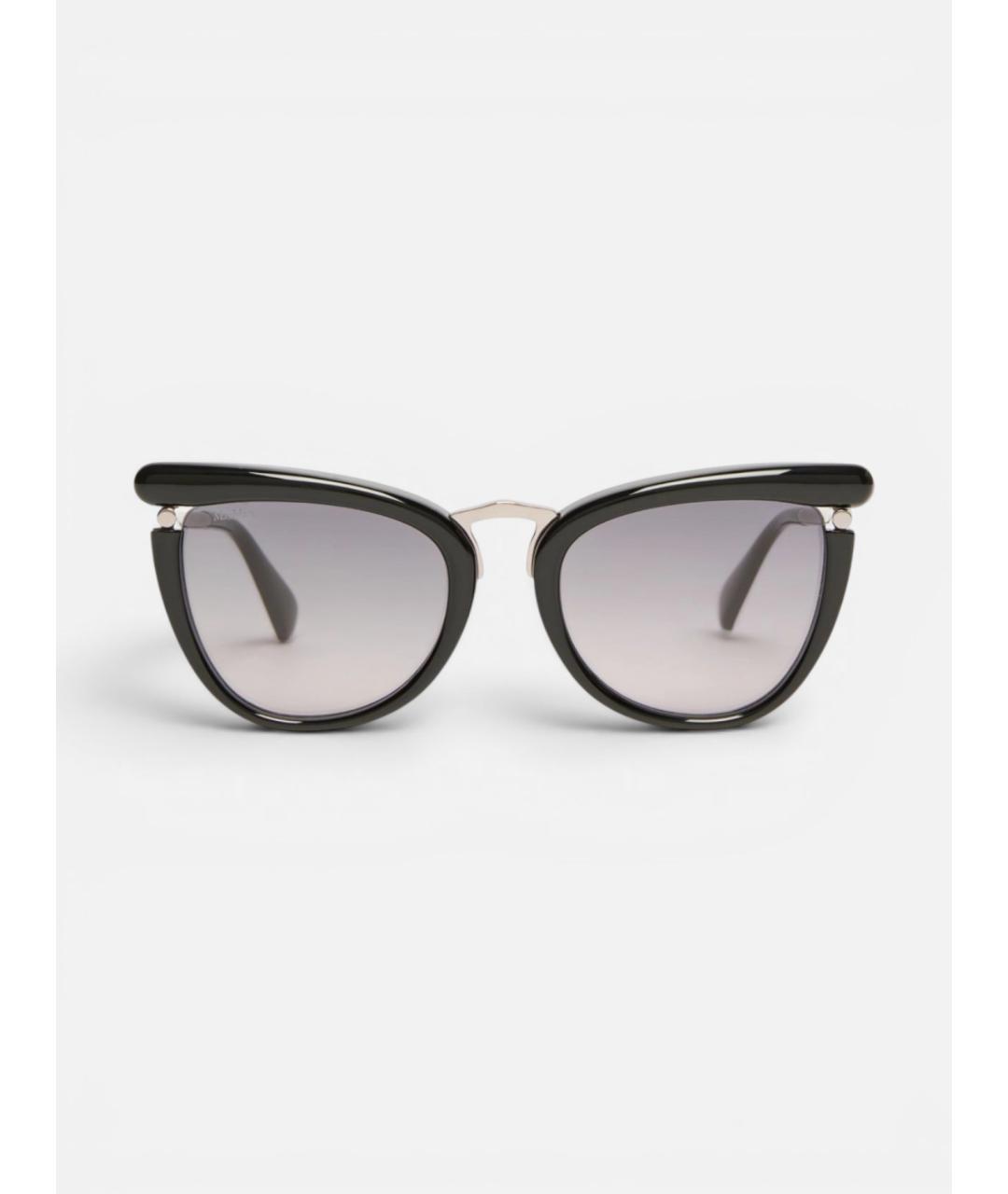MAX MARA Черные металлические солнцезащитные очки, фото 1