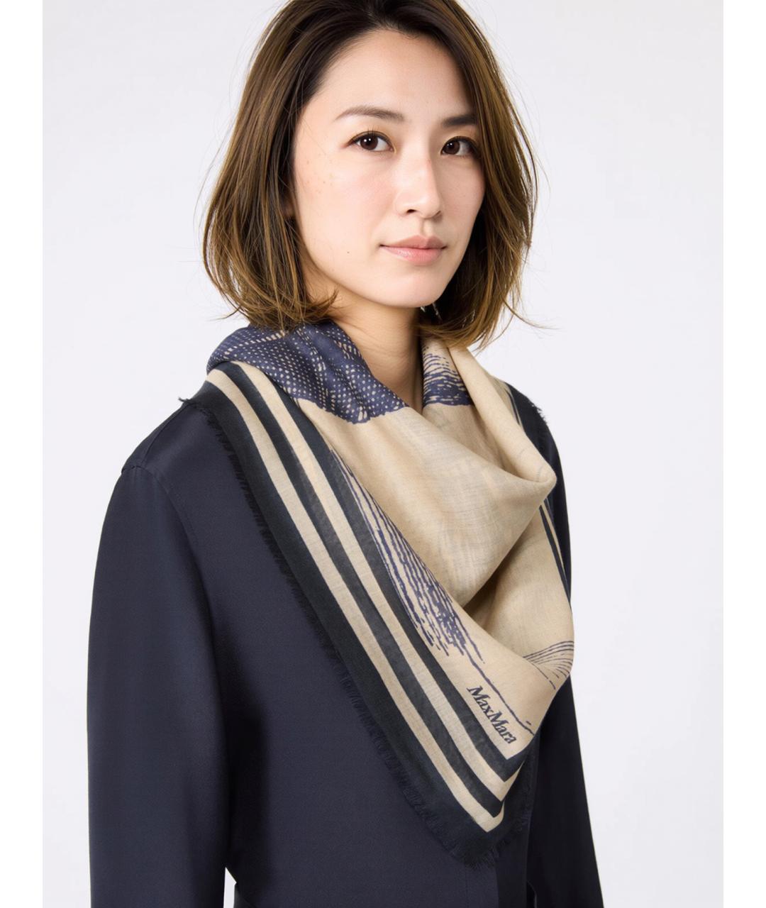 MAX MARA Мульти шерстяной шарф, фото 4