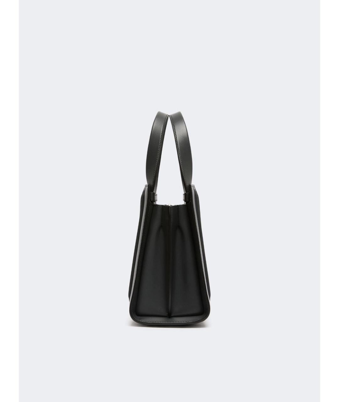 MAX MARA Серая кожаная сумка с короткими ручками, фото 3
