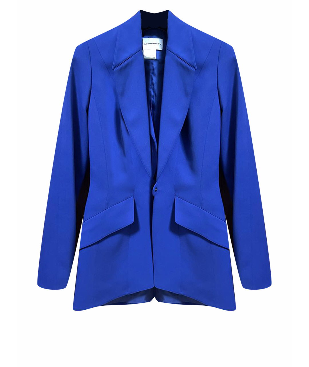 MUGLER VINTAGE Синий полиэстеровый жакет/пиджак, фото 1