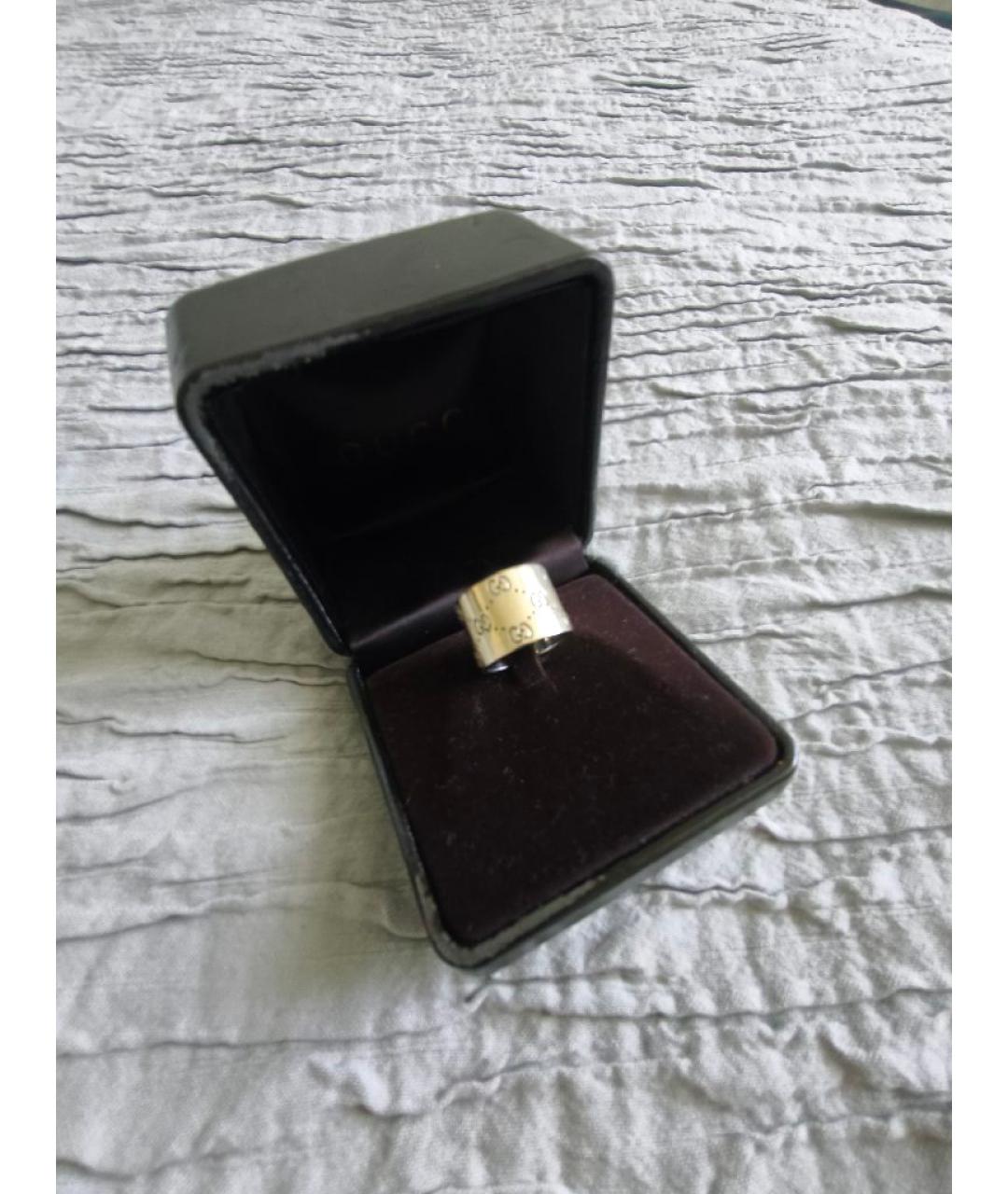 GUCCI Серебряное кольцо из белого золота, фото 8