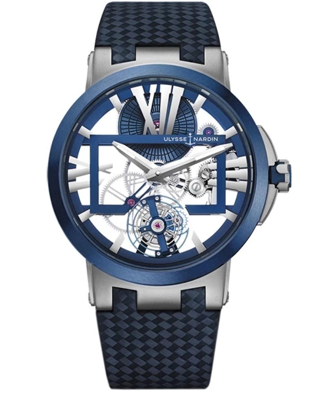 Ulysse Nardin Синие металлические часы, фото 1