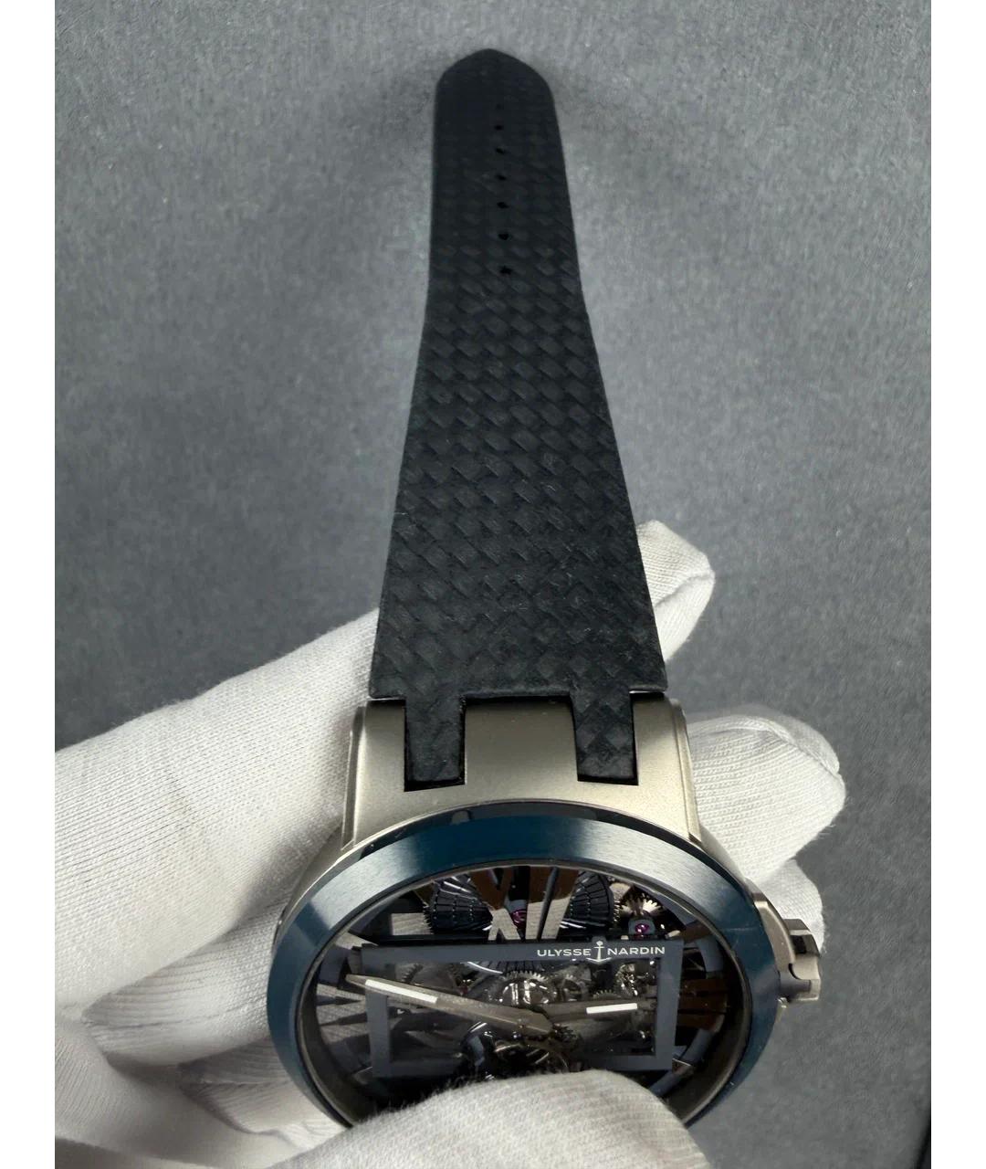 Ulysse Nardin Синие металлические часы, фото 5