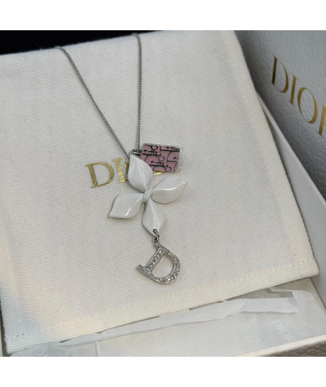 CHRISTIAN DIOR Белое колье, фото 9