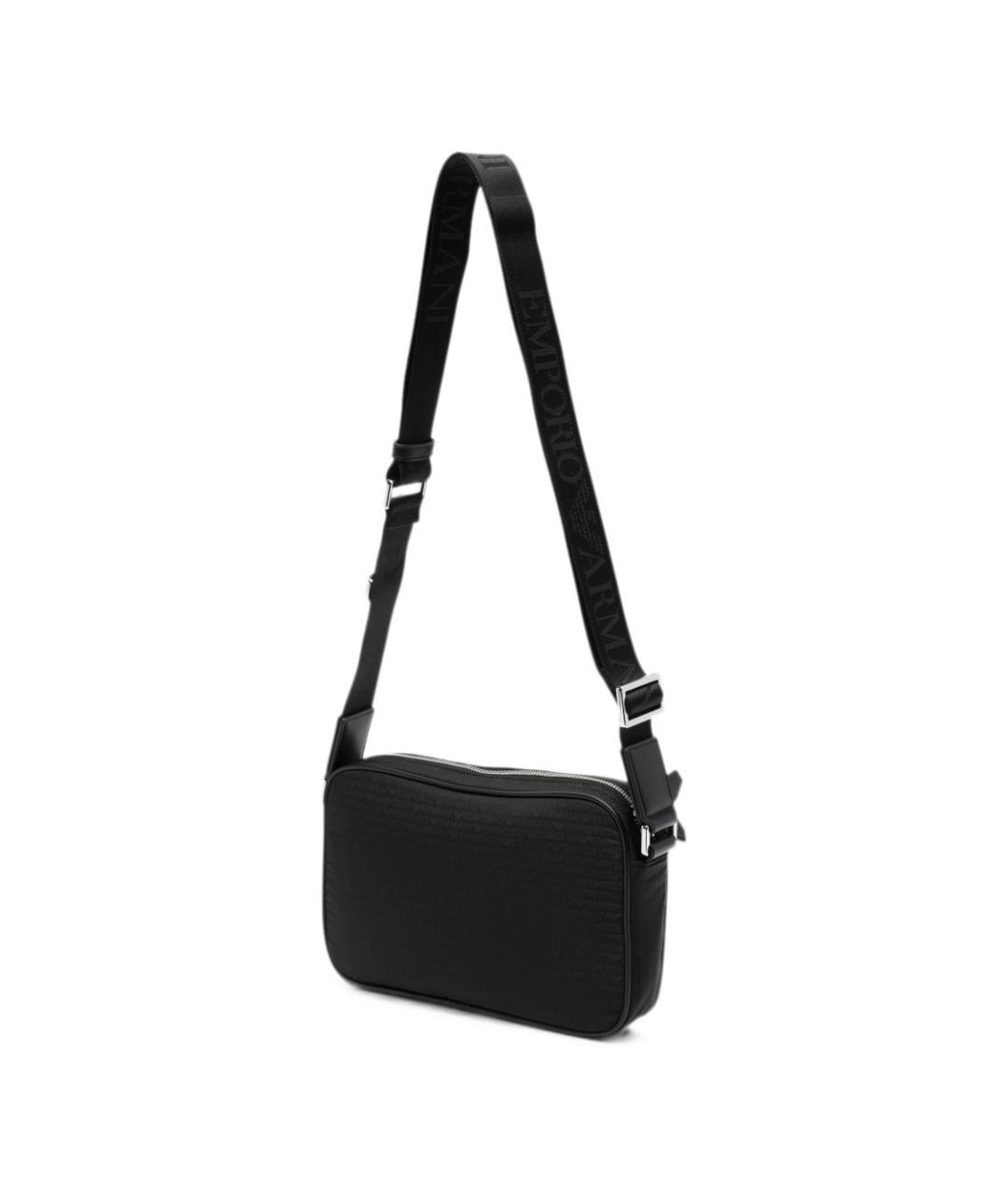 EMPORIO ARMANI Черная сумка тоут, фото 3