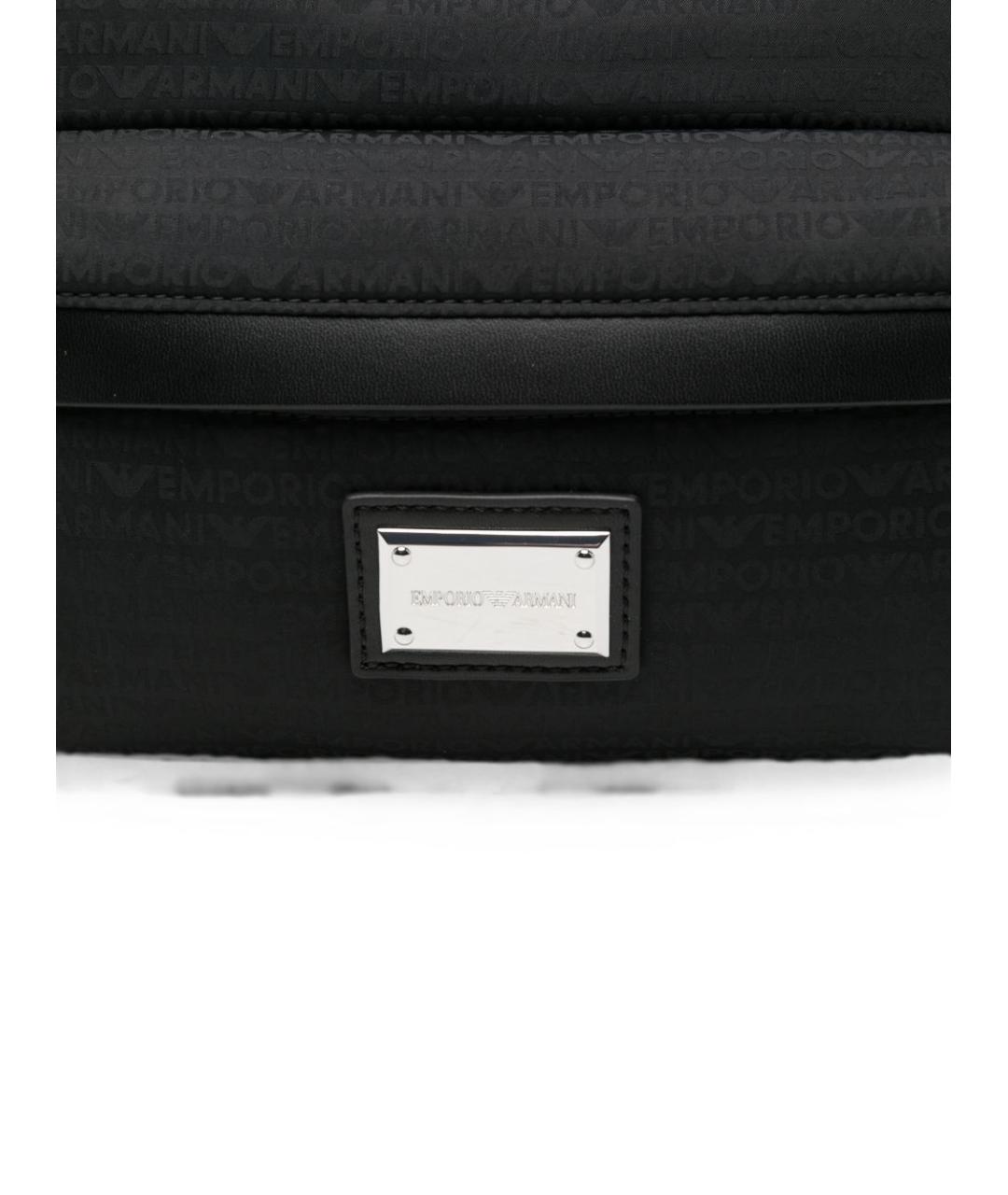 EMPORIO ARMANI Черная сумка тоут, фото 2