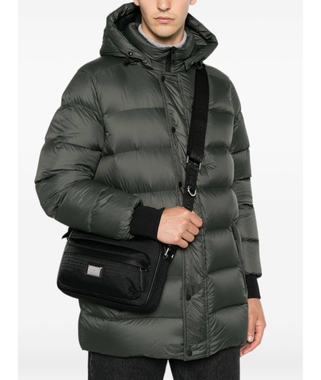 EMPORIO ARMANI Черная сумка тоут, фото 5