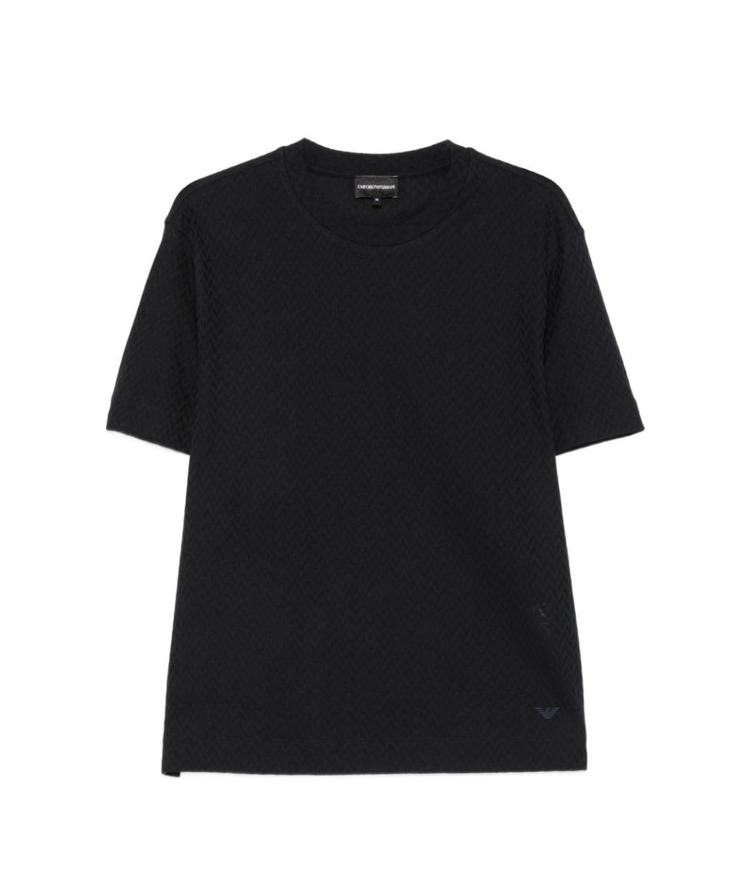 EMPORIO ARMANI Синяя хлопковая футболка, фото 1