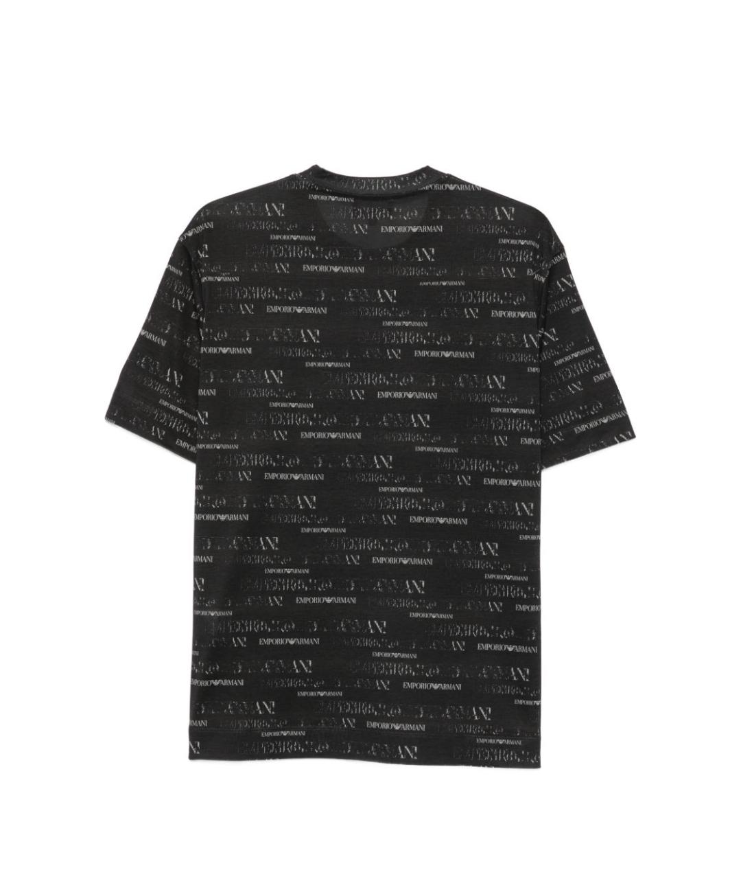 EMPORIO ARMANI Синяя хлопковая футболка, фото 3