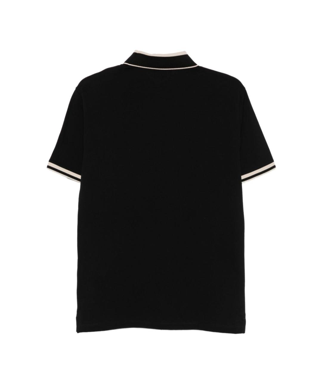 EMPORIO ARMANI Черная хлопковая футболка, фото 2