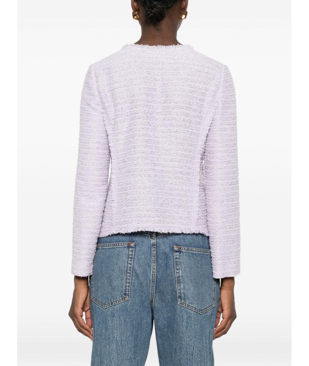 EMPORIO ARMANI Фиолетовый полиэстеровый жакет/пиджак, фото 4