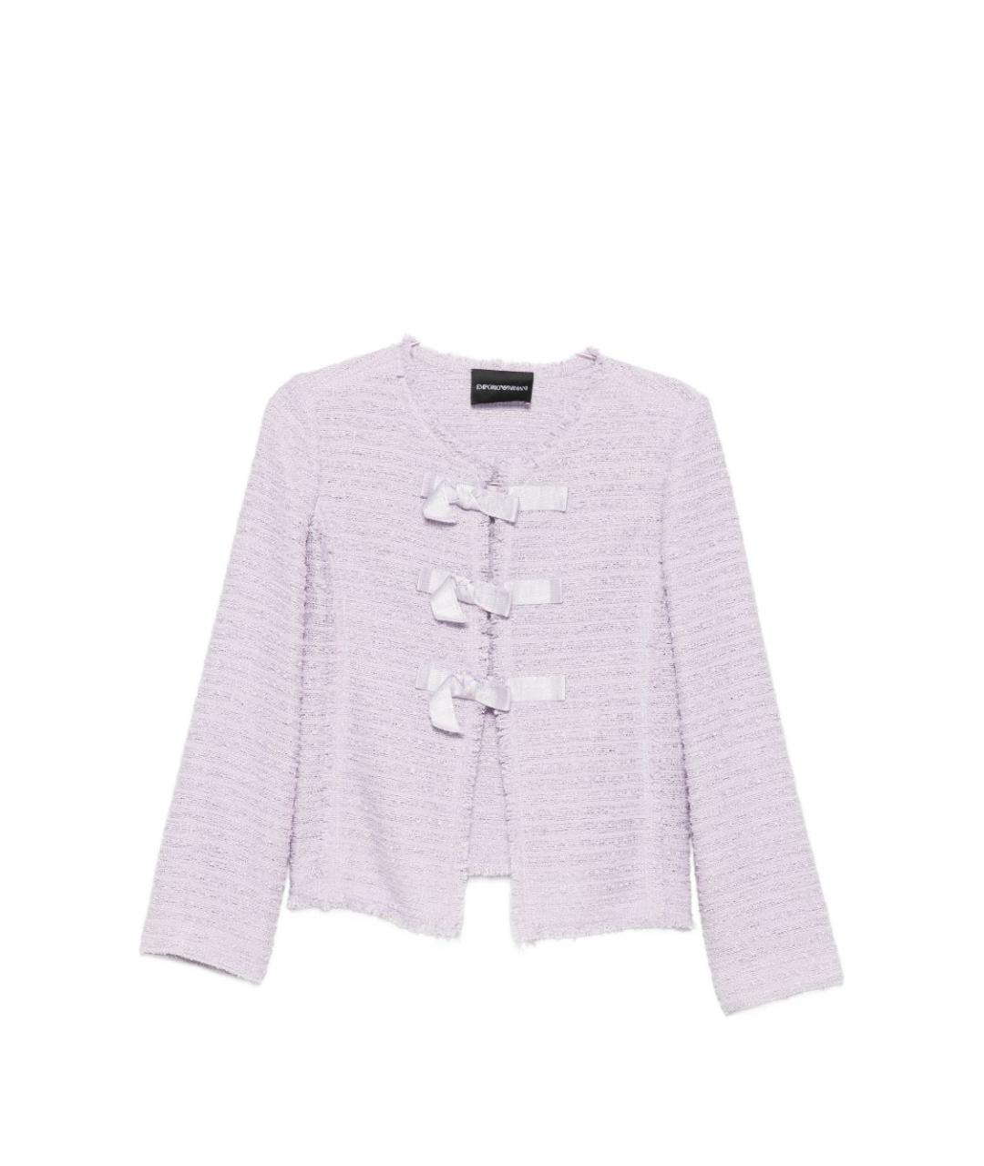 EMPORIO ARMANI Фиолетовый полиэстеровый жакет/пиджак, фото 1